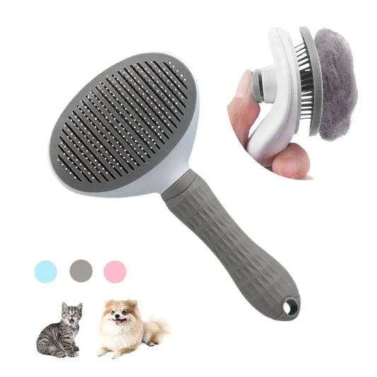 Pet Grooming Brush for Shedding & Tangle-Free Coat