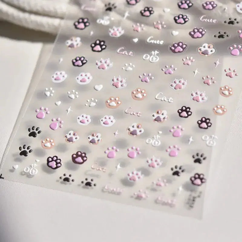 Cat Paw Nail Stickers