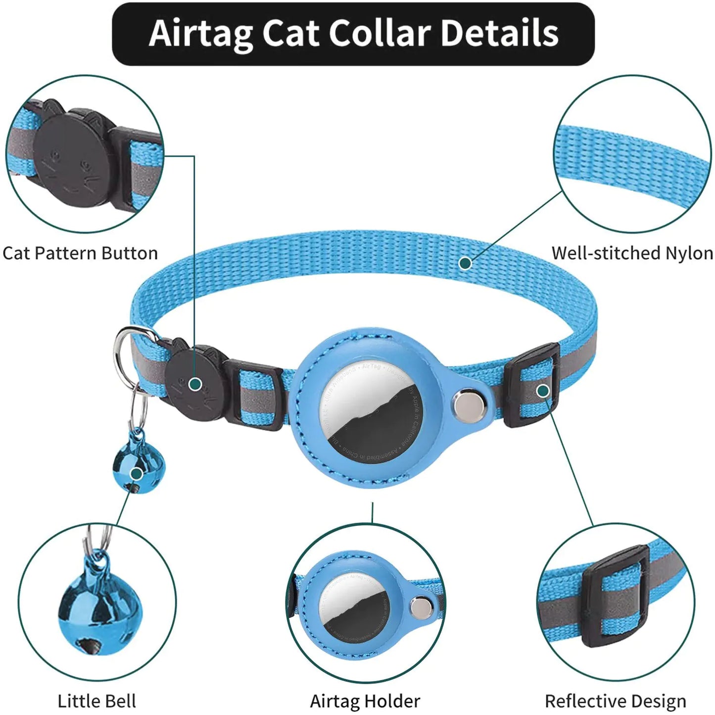 FUREVER PET™ Safety AirTag Cat Collar