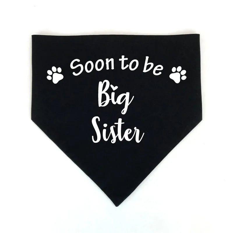 Big Brother Big Sister Dog Bandana Pregnancy Announcement