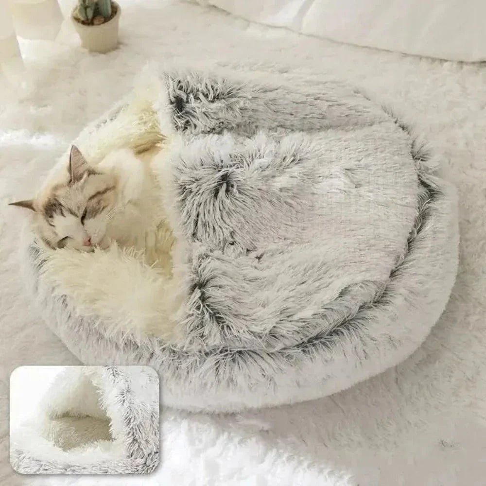 Winter Plush Pet Bed