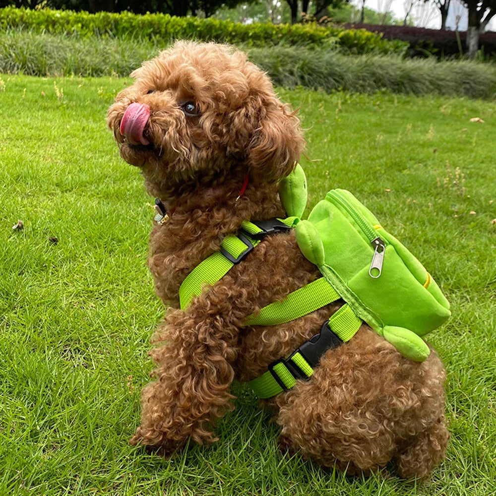 Dog Backpack, Dog snack Bag, Turtle Shape Or Regular Backpack