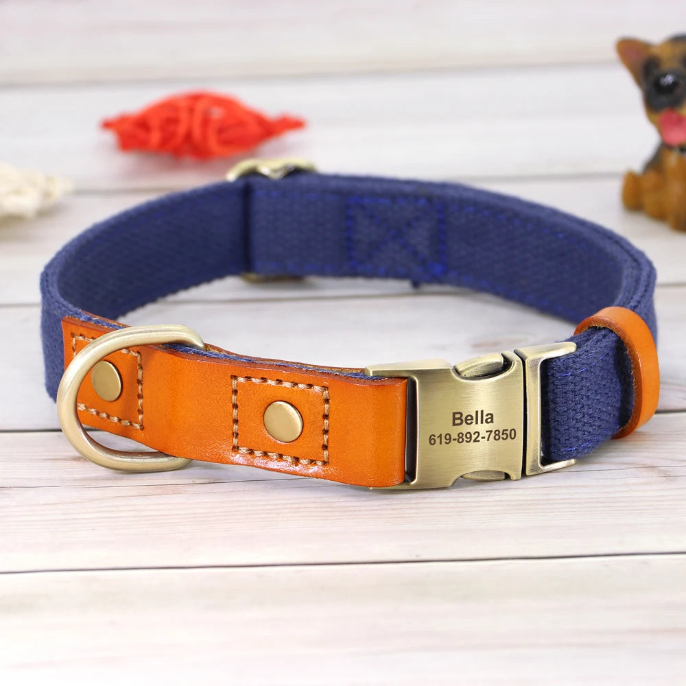 Dogs Real Leather Collar