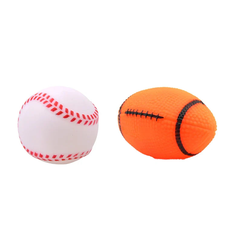 1pcs Diameter 6cm Squeaky Pet Dog Ball Toys for Small Dogs Rubber Chew Puppy Toy Dog Stuff Dogs Toys Pets brinquedo cachorro