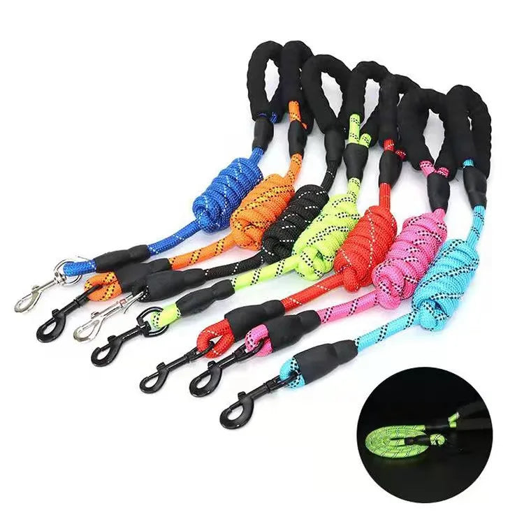 Strong Dog Leash Pet Leashes Reflective Leash For Big Small Medium Dog Leash Drag Pull Tow Golden Retriever