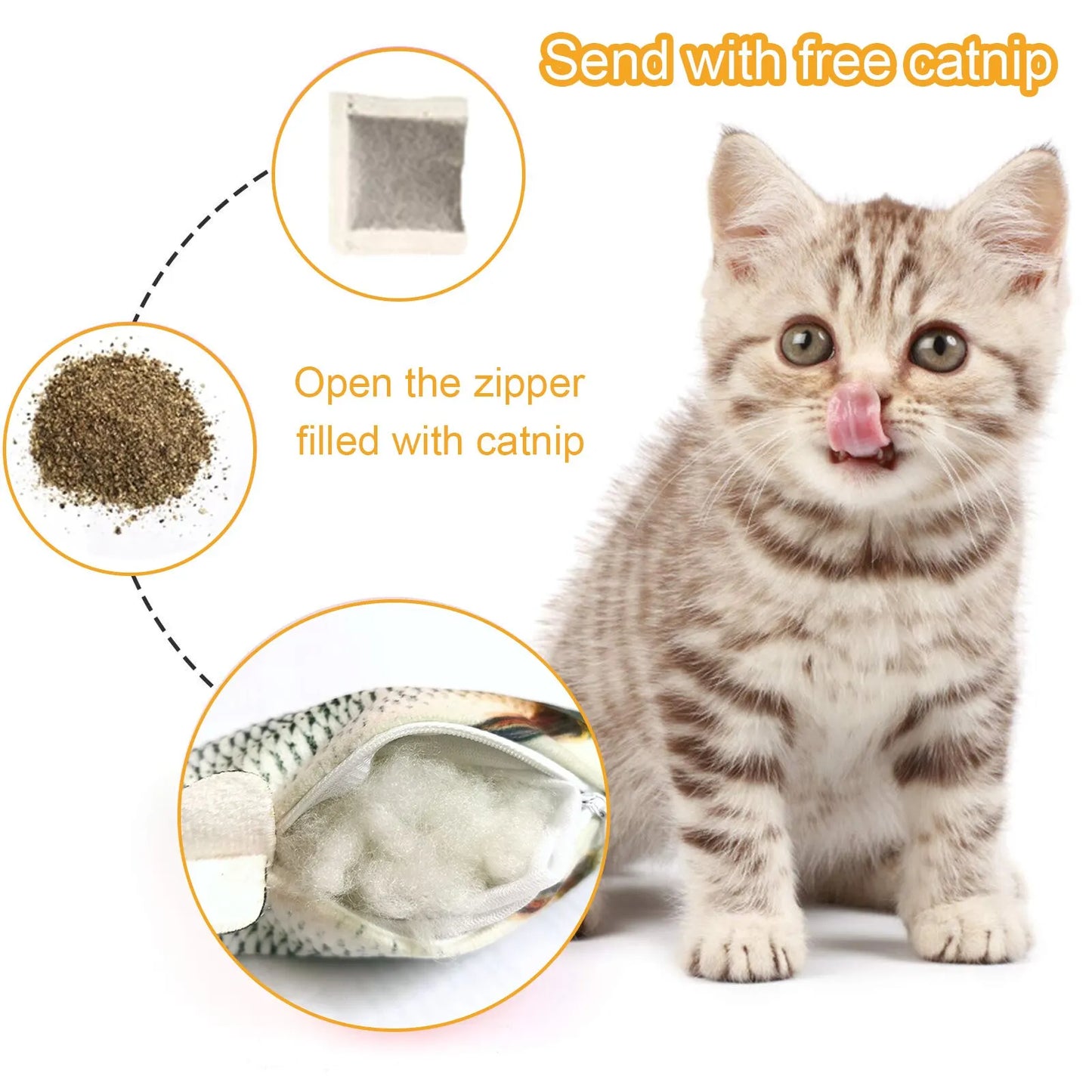 Simulation Dancing Wiggle Cat Pet Chewing Toy