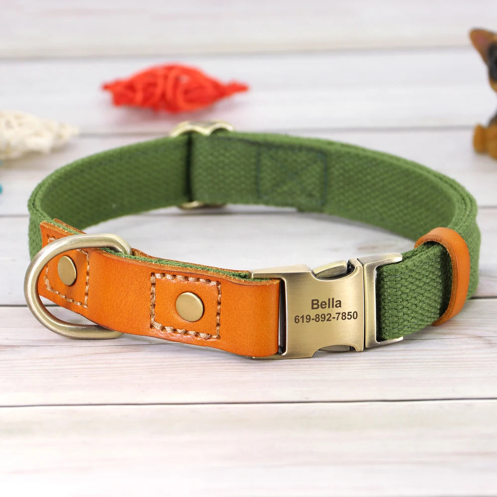 Dogs Real Leather Collar