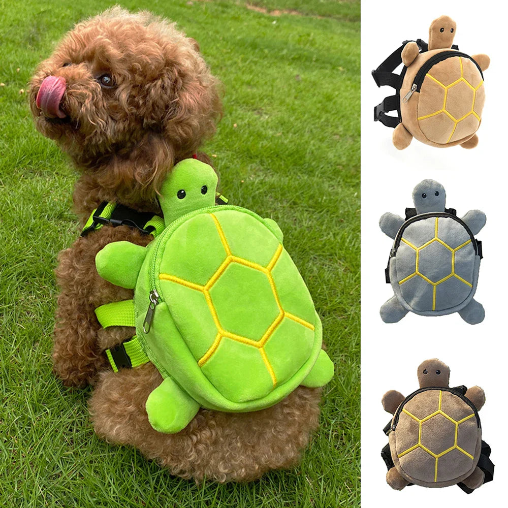 Dog Backpack, Dog snack Bag, Turtle Shape Or Regular Backpack