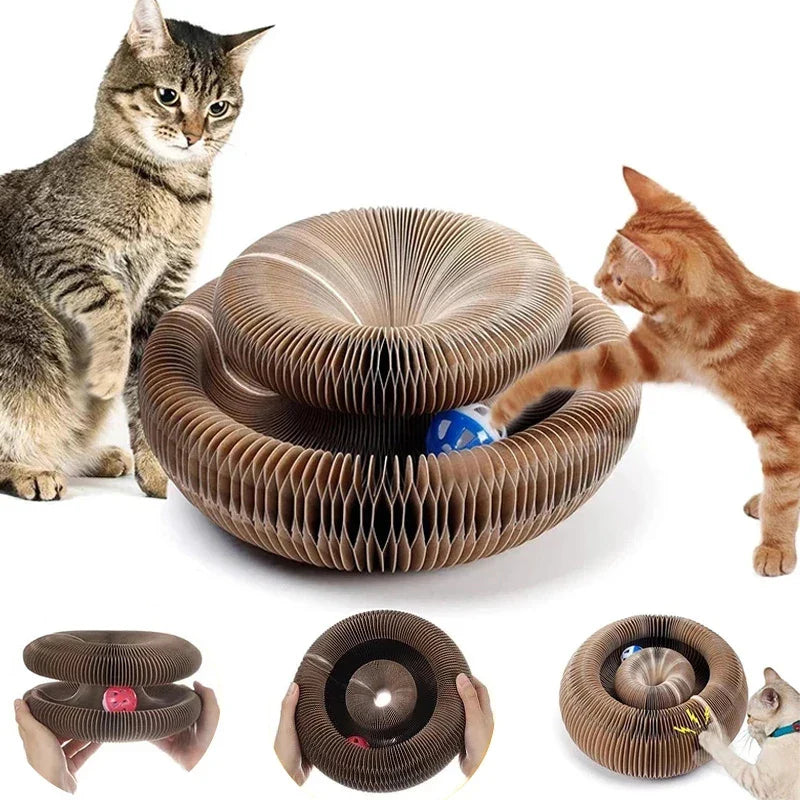 Fantastic Interactive Cat Toy with Built-In Scratching Post