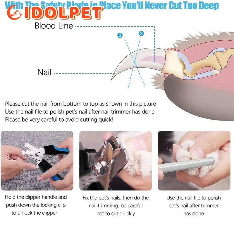 Eco-Friendly Stainless Steel Professional Claw Care Pet Nail Clipper