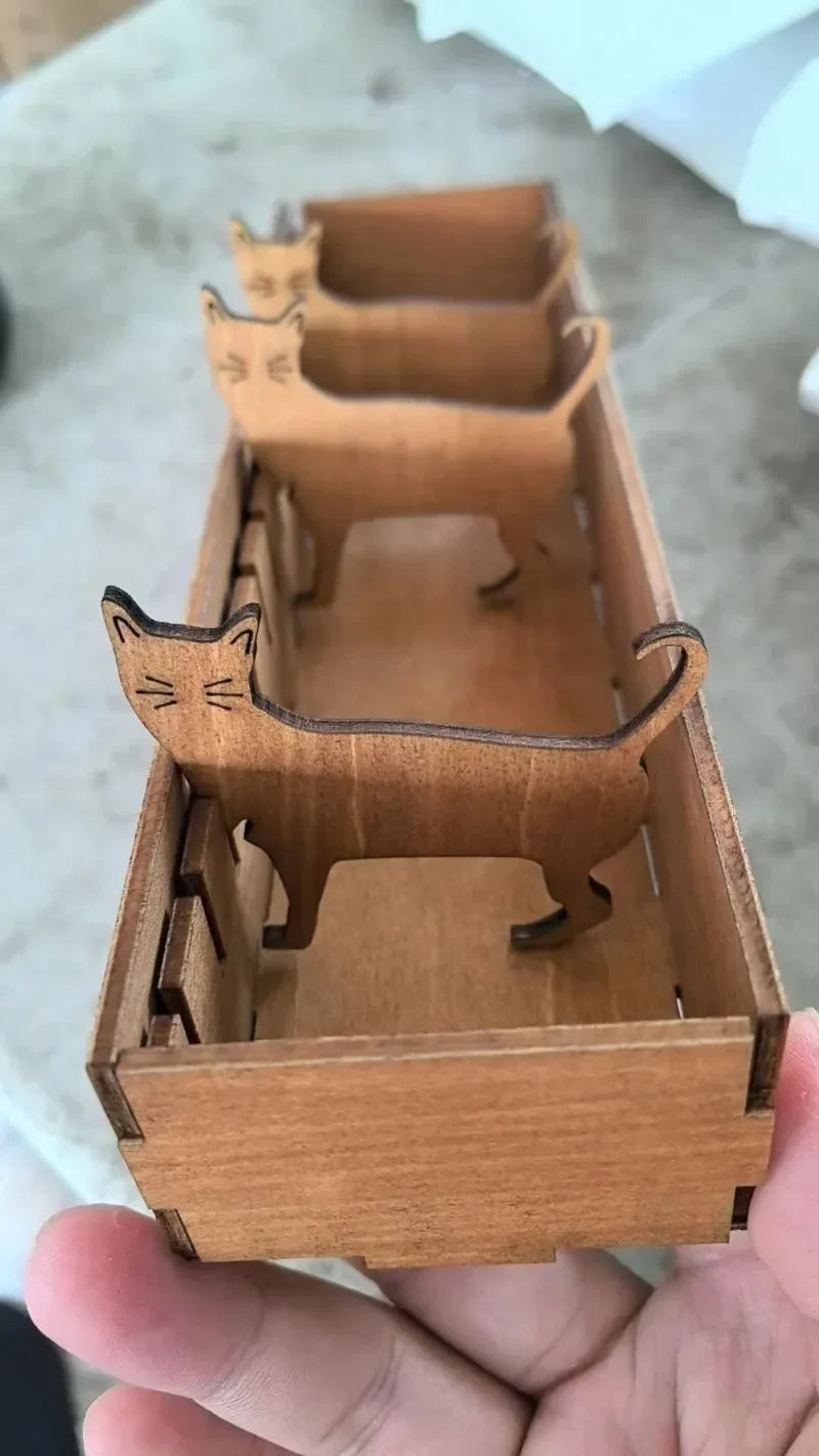 Wooden Animal Sheep Cat Bobbin Set Embroidery Floss Organizer Bobbin Holder Thread Holder Thread Bobbin Organizer Sewing Tool