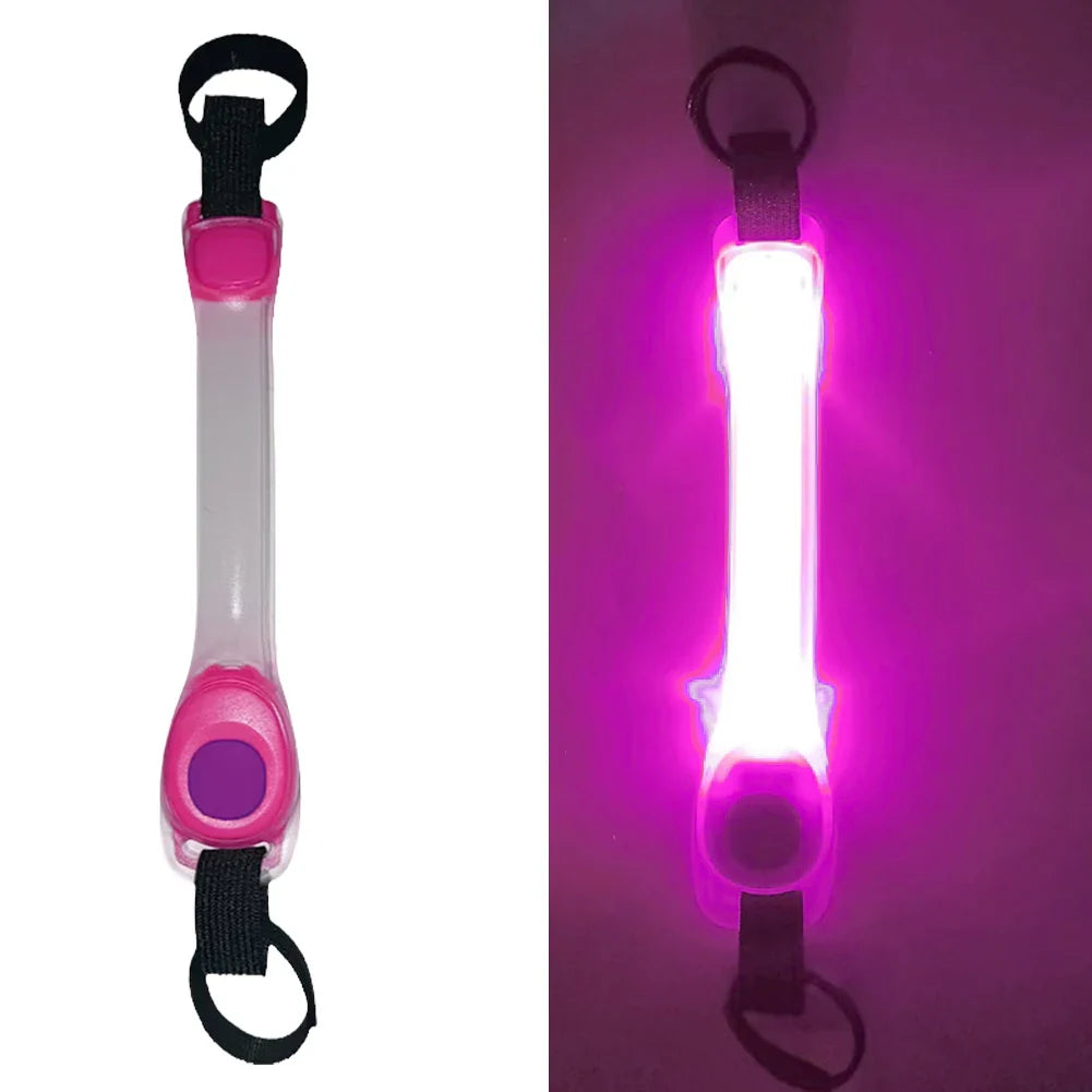 Dog Anti Lost Safety Glowing Collar Outdoor Waterproof Warning LED Flashing Light Strip for Pet Leash Harness Dog Accessories