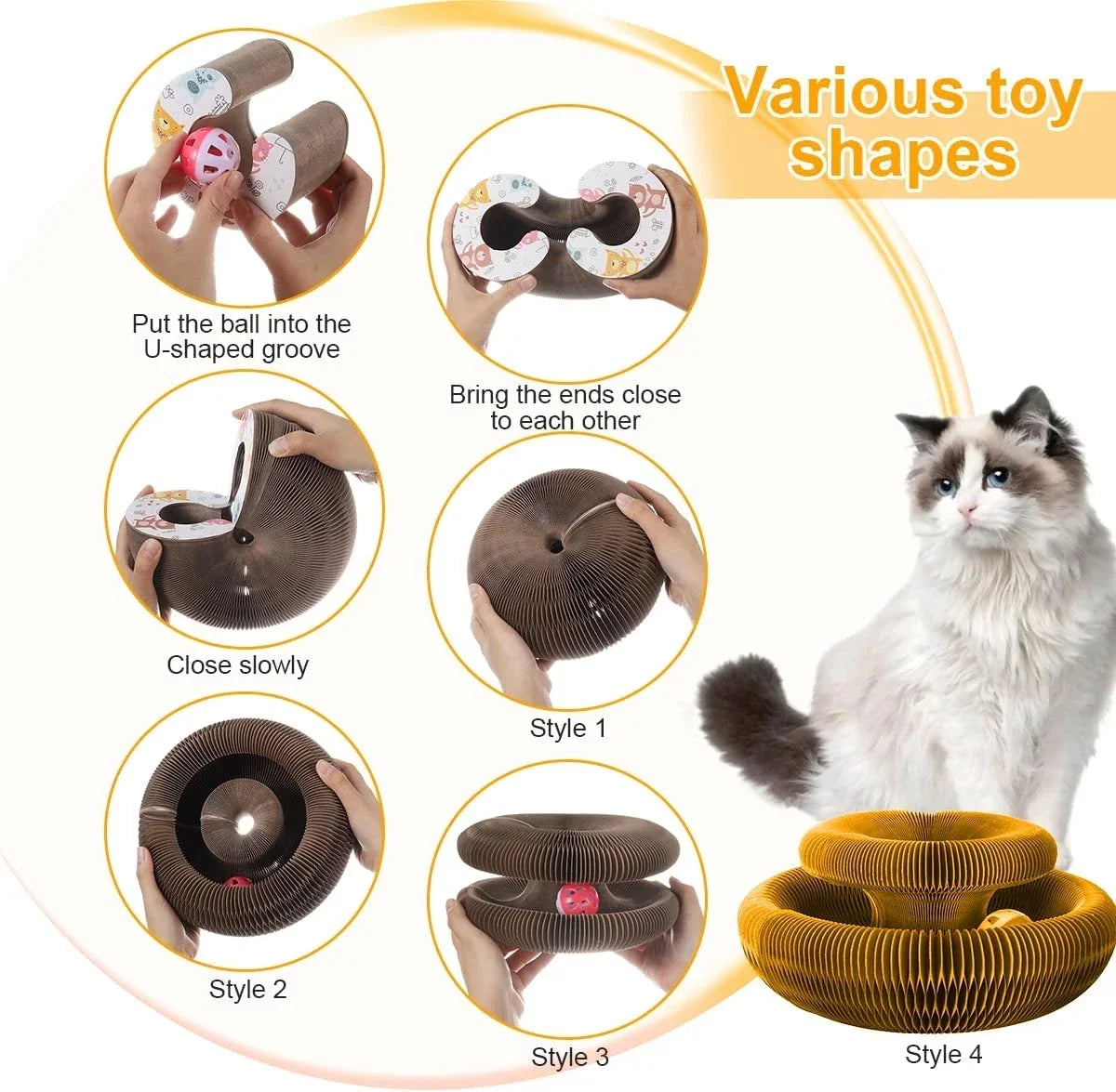 Fantastic Interactive Cat Toy with Built-In Scratching Post