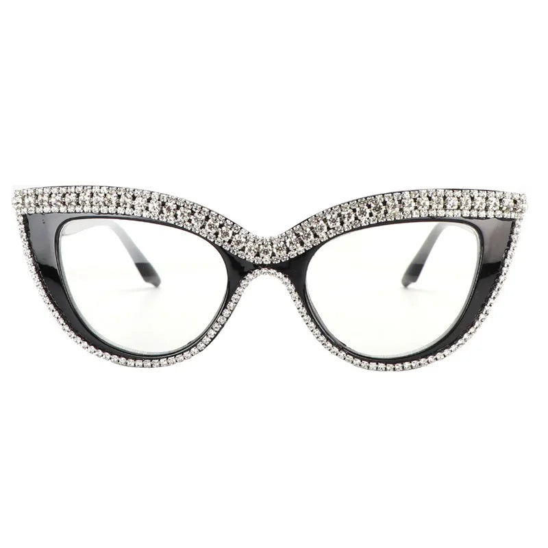 Rhinestone Cat Eye Reading Glasses for Women