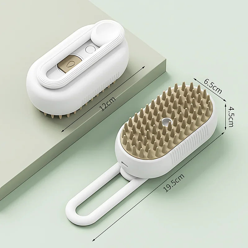 3-in-1 Electric Steam Pet Grooming Brush