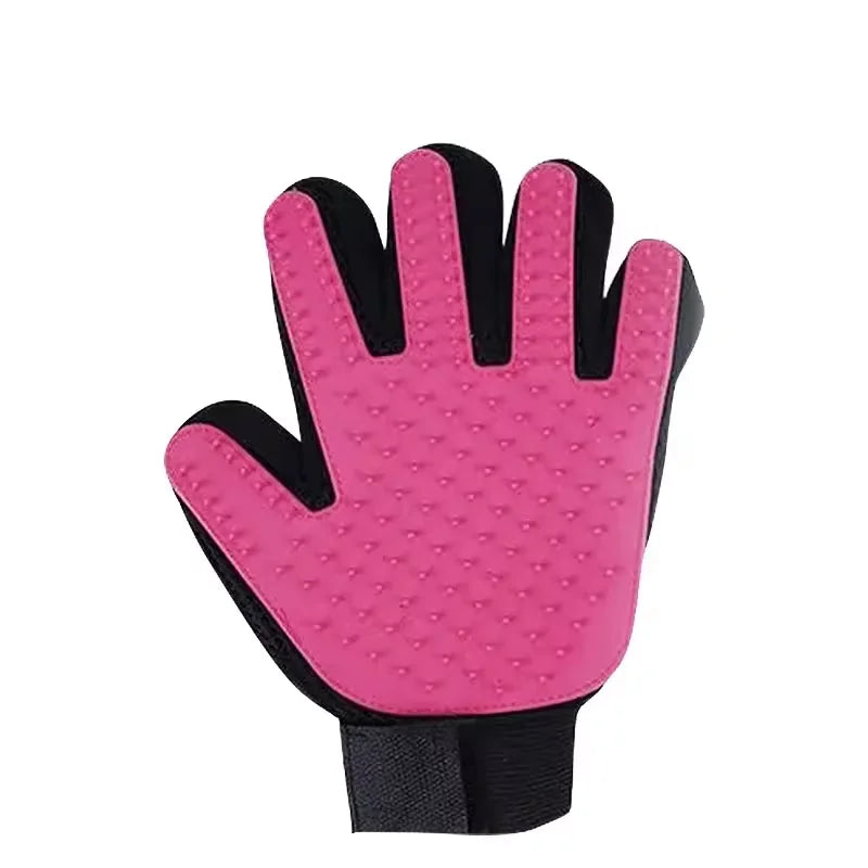 DualPet Pet Grooming Glove for Dog Cats Glove Pet Hair Deshedding Brush Comb Glove Pet Dog Cleaning Massage Glove Accessories