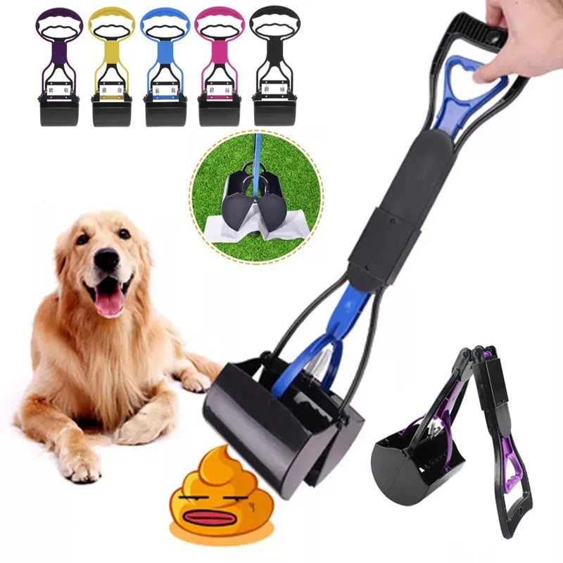 Premium Long Handle Pet Waste Scooper - Efficient Dog Poop Picker for Easy Cleanup