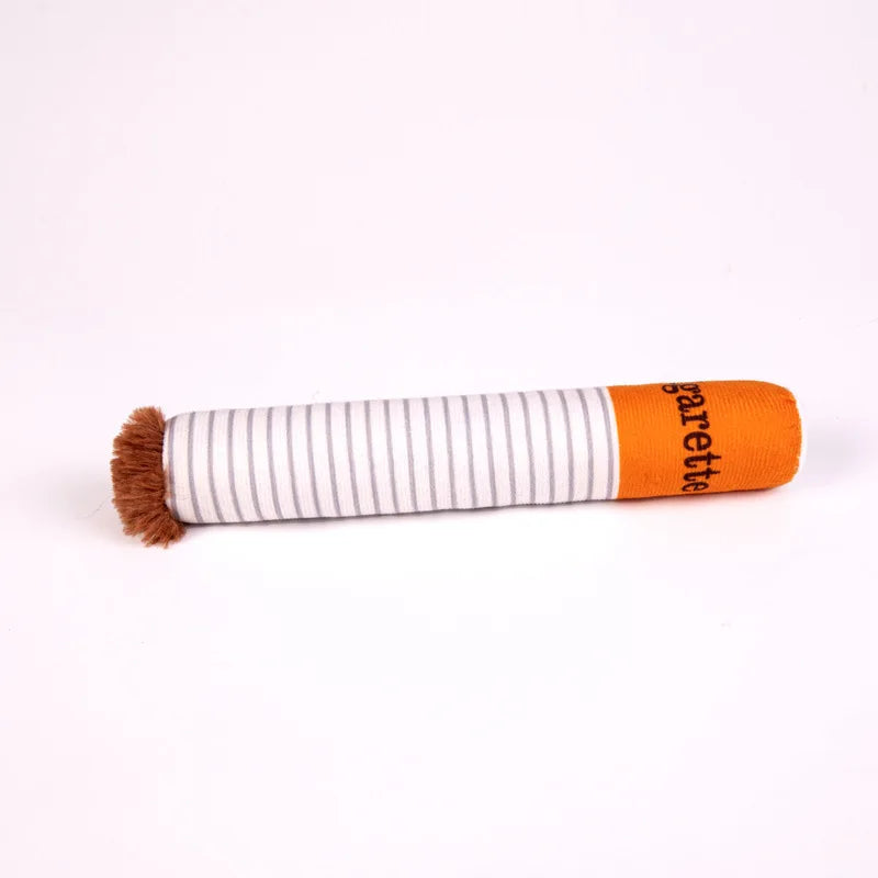 Creative cigarette chewing and grinding toy with squeaking sound, big brother smoking, give your dog a "one"!!!