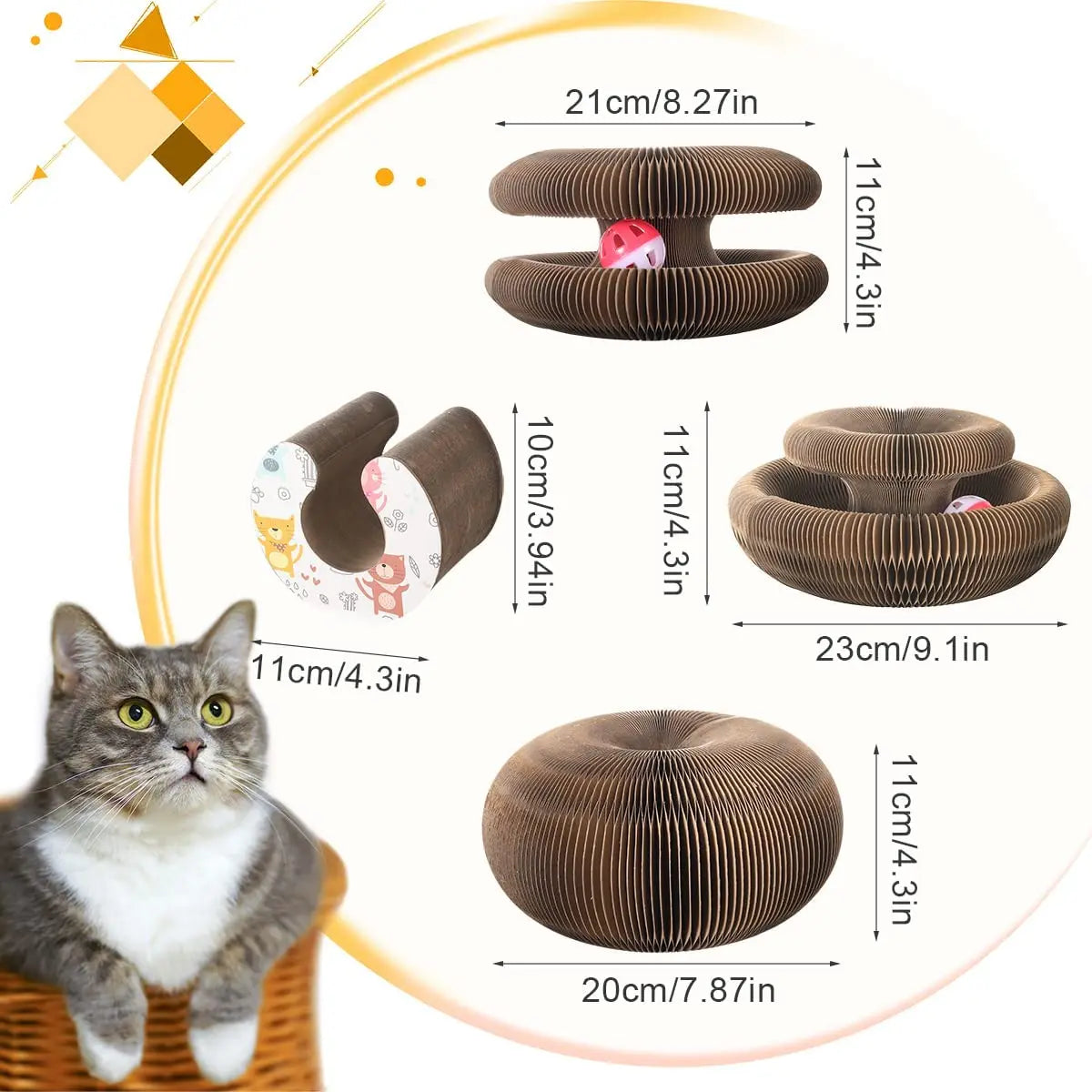 Fantastic Interactive Cat Toy with Built-In Scratching Post