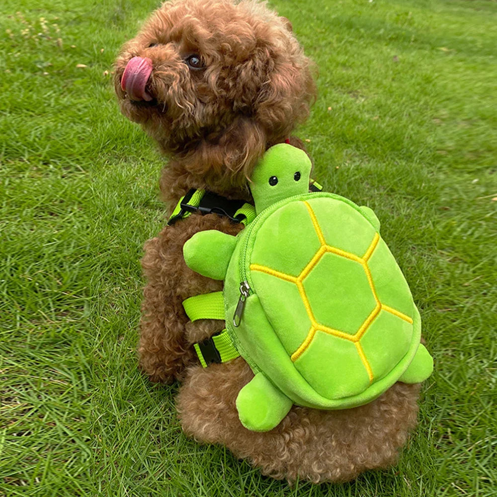 Dog Backpack, Dog snack Bag, Turtle Shape Or Regular Backpack