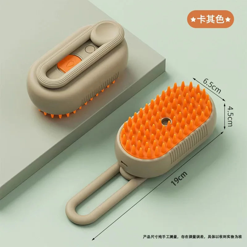 Pet Steam Grooming Brush