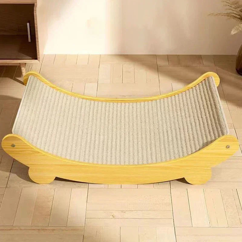 Wooden Cat Scratching Pads Multifuction Cats Sleeping Bed Detachable Wear-resistant Cat Scratch Board Kitten Grinding Cats Toys