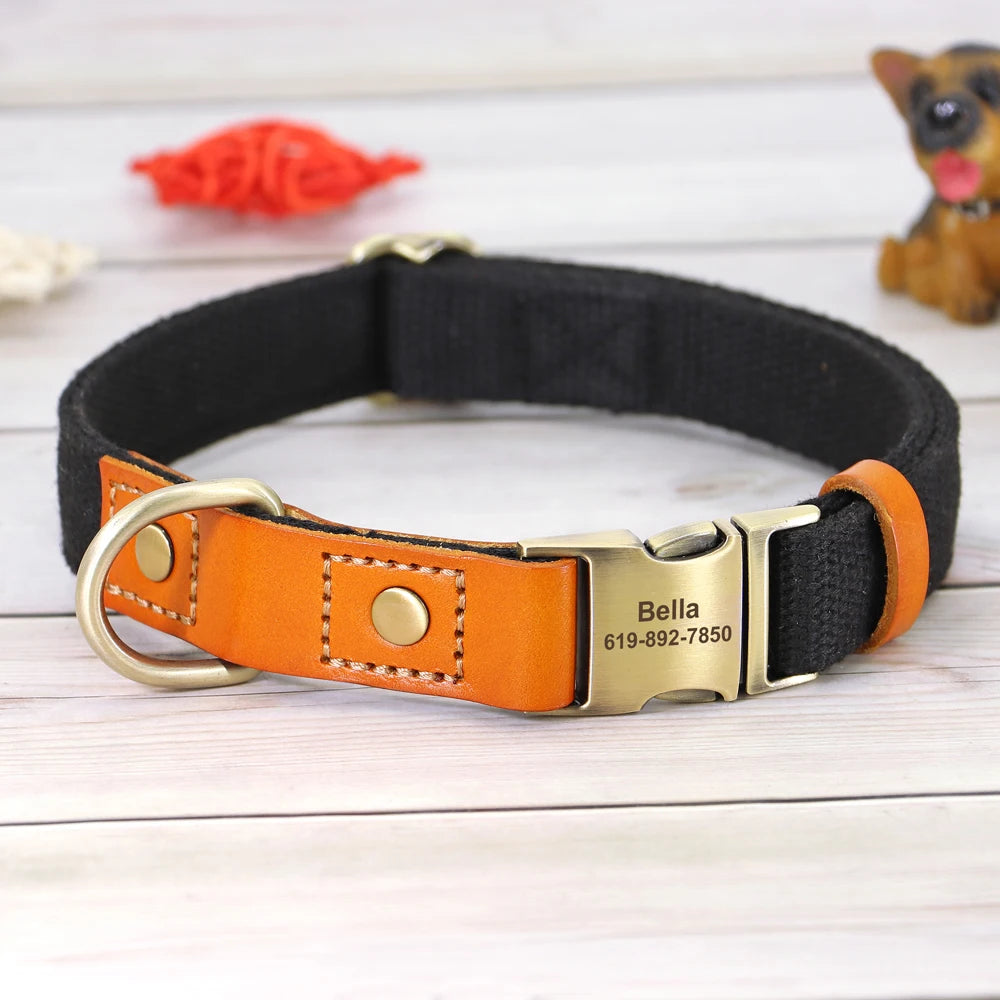 Dogs Real Leather Collar