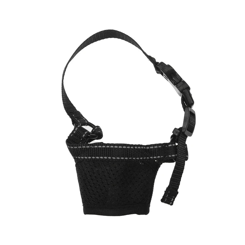 Pet Muzzle Dog Muzzle Anti Biting Barking and Chewing, with Comfortable Mesh Soft Fabric and Adjustable Strap