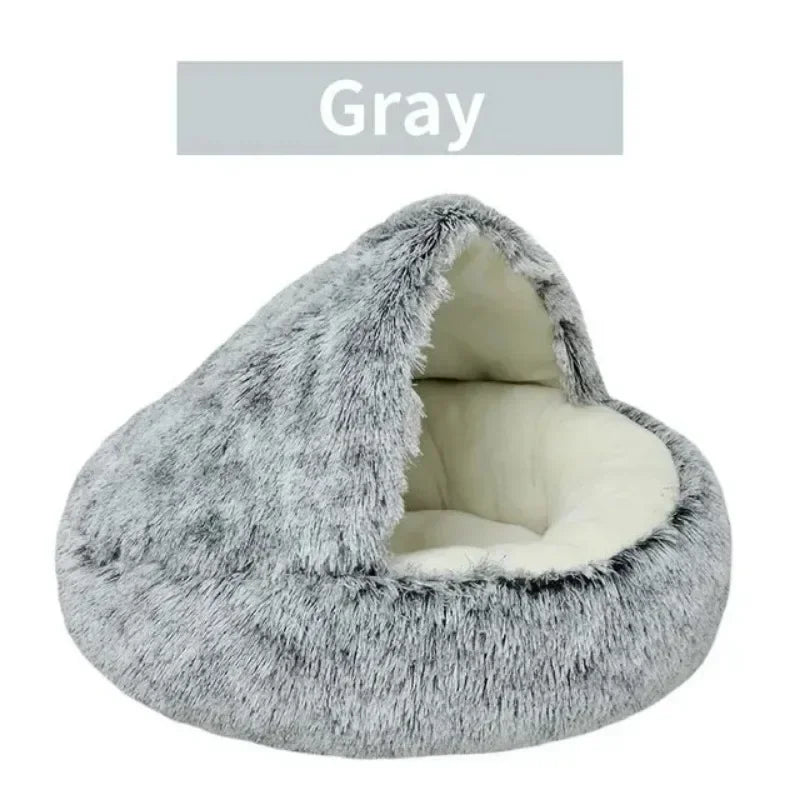 Round 2-in-1 Cat Cushion Bed