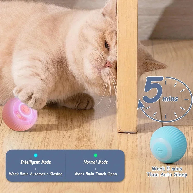 Electric Rolling Cat Toy Ball