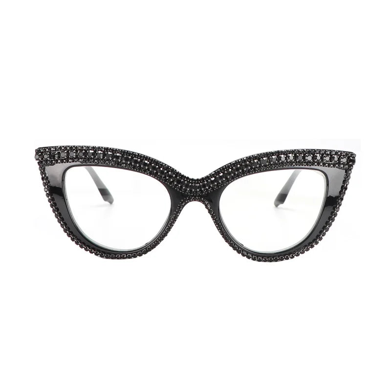 Rhinestone Cat Eye Reading Glasses for Women