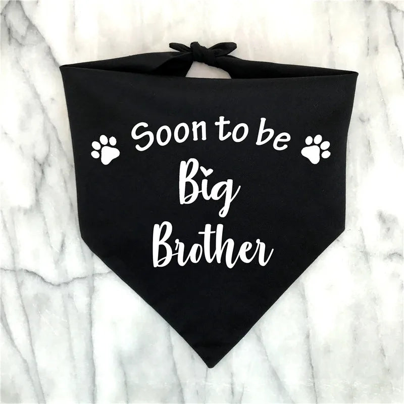 Big Brother Big Sister Dog Bandana Pregnancy Announcement