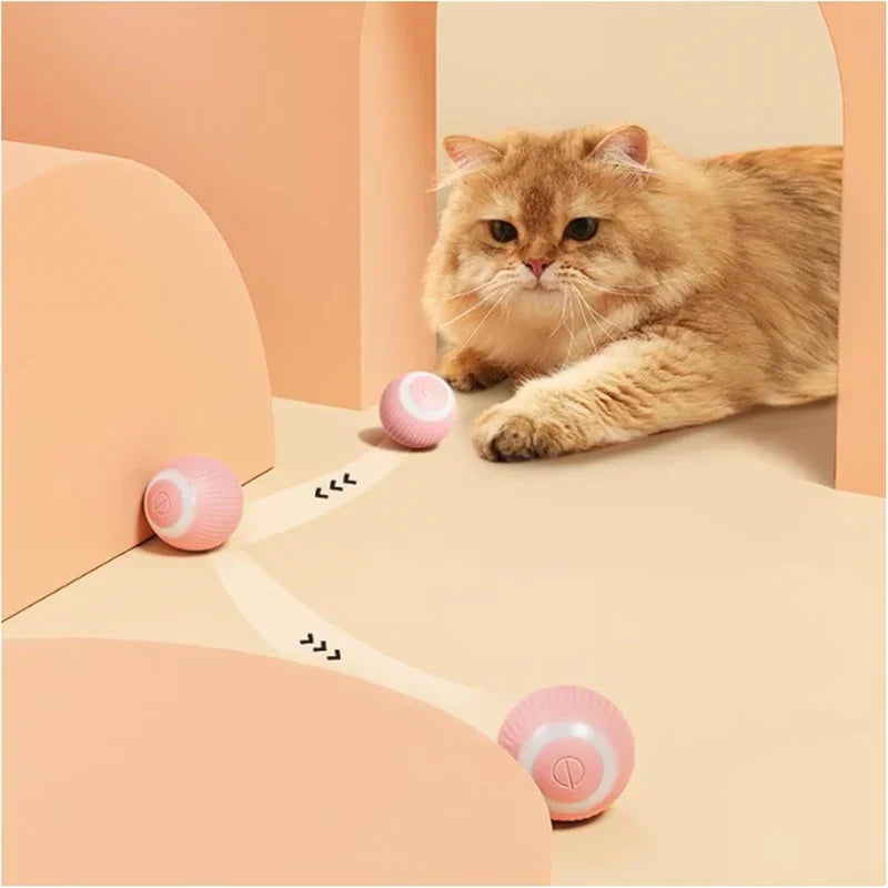 Electric Rolling Cat Toy Ball