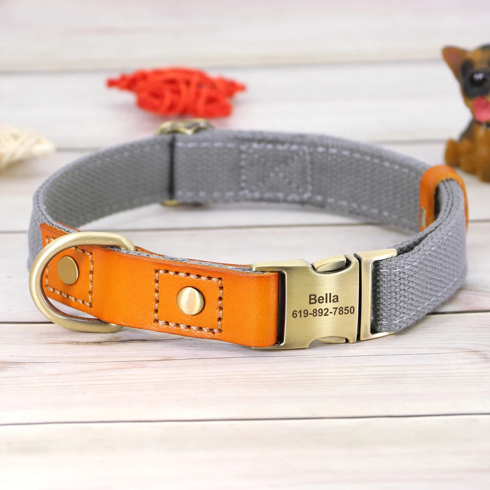 Dogs Real Leather Collar