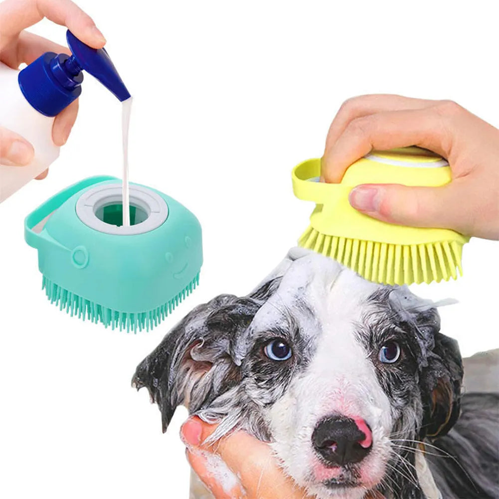 Foaming Massage Bath Brush For Dogs & Cats