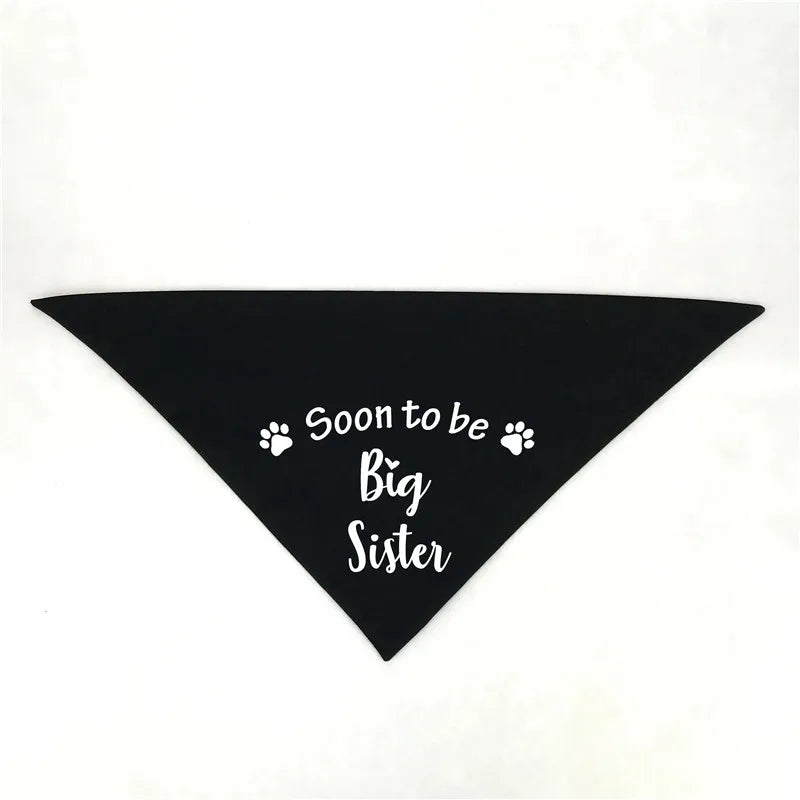 Big Brother Big Sister Dog Bandana Pregnancy Announcement