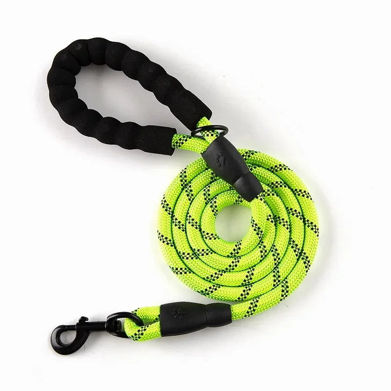 Reflective Pet Leash Nylon Round Leash Dog Walking