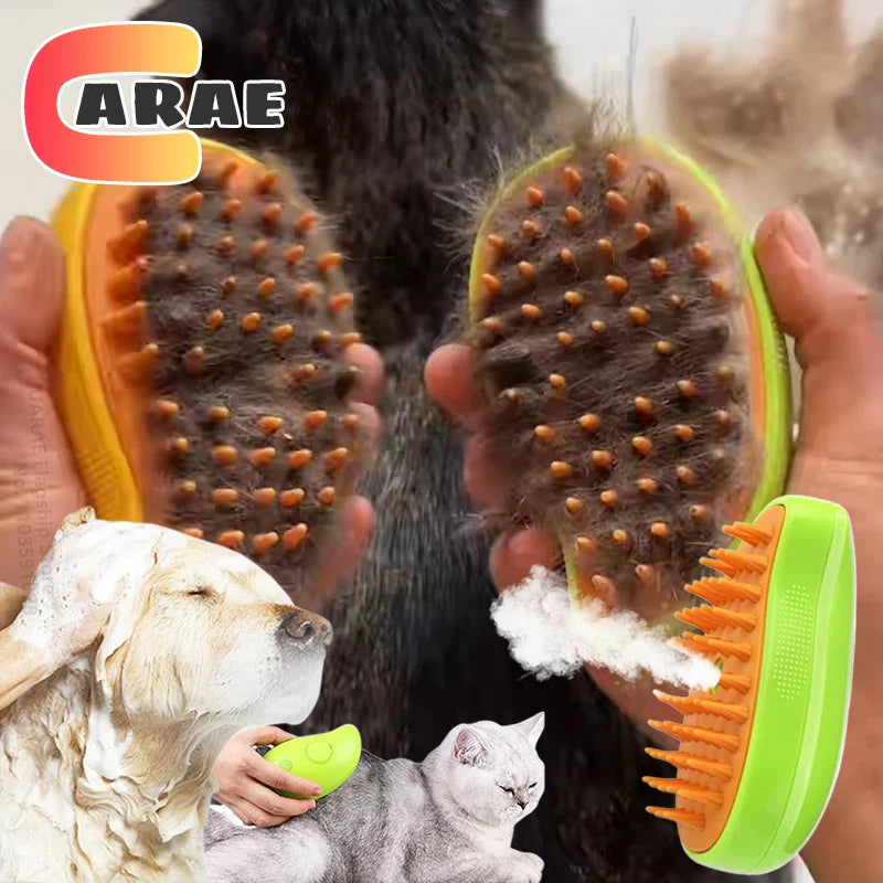 3-in-1 Steamy Brush for Pet Cat Dog Grooming Accessories Electric Brushes for Hair Cleaning Massage Comb Cat Dog Stuff Supplies