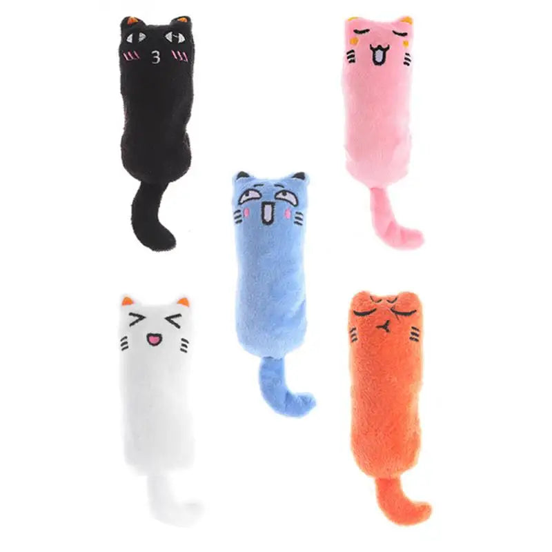 Catnip Toys Thumb Plush Pillow Teeth Grinding Bite-resistant Pet molar toys Teasing Relaxation Cat Chew Toy Pet Accessories