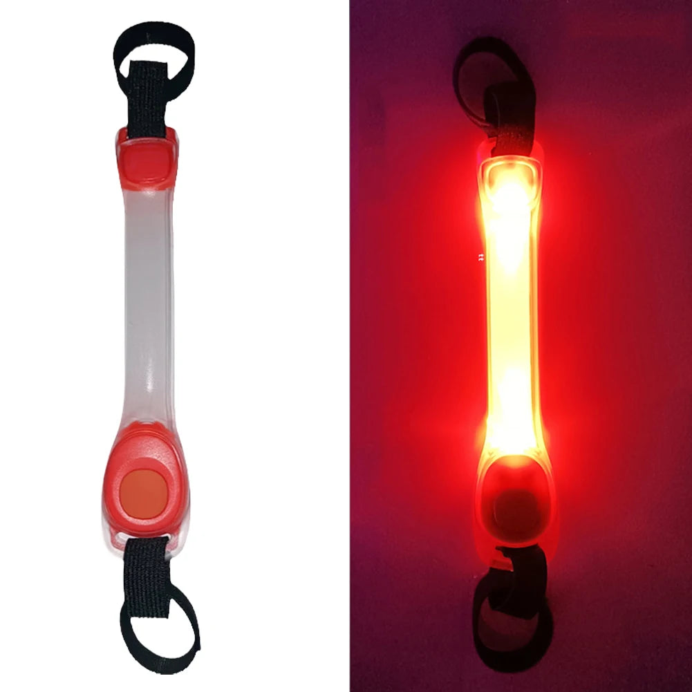 Dog Anti Lost Safety Glowing Collar Outdoor Waterproof Warning LED Flashing Light Strip for Pet Leash Harness Dog Accessories