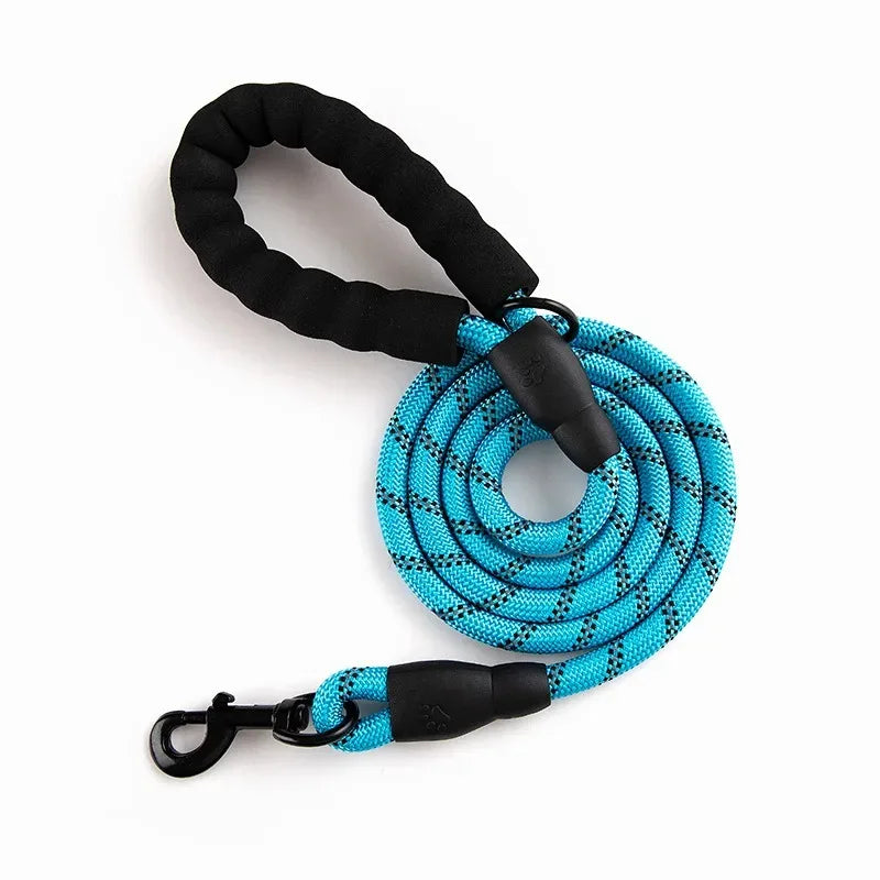 Reflective Pet Leash Nylon Round Leash Dog Walking