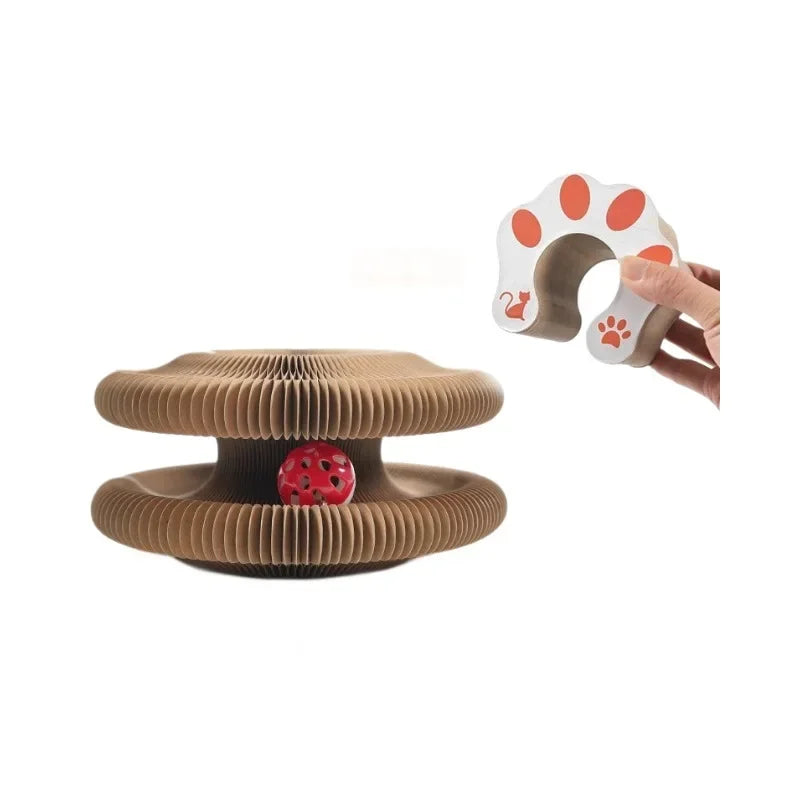 Fantastic Interactive Cat Toy with Built-In Scratching Post