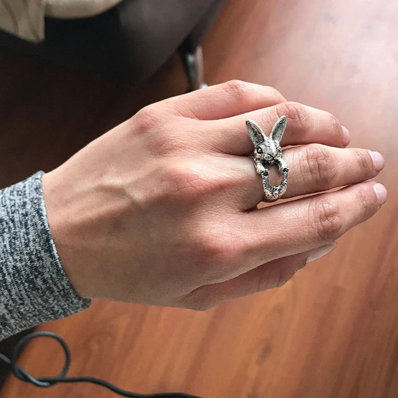 Cute Stretching Cat Ring