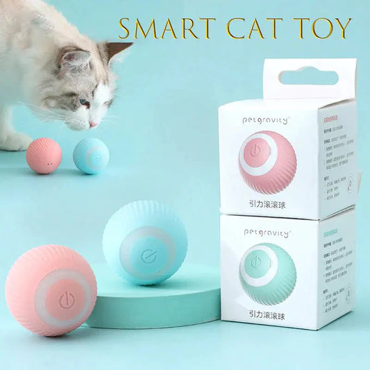 Interactive Smart Cat Toy - Rechargeable Rolling Ball