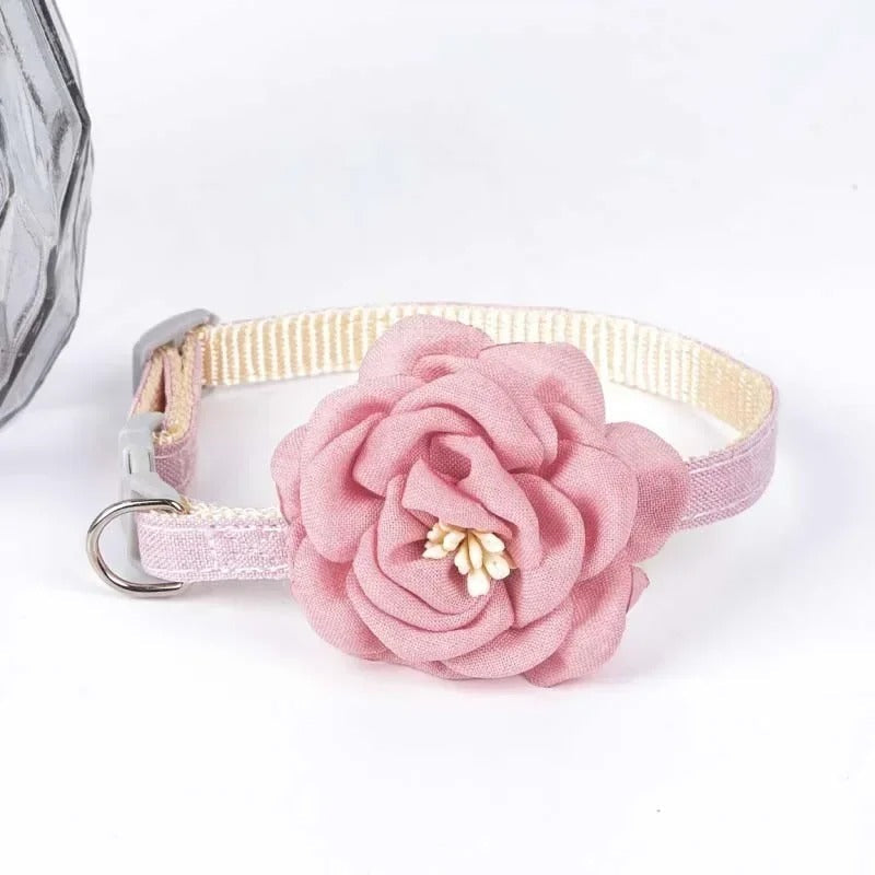 1pc Cute Cat Collar Adjustable Flower Cat Necklace Small Puppy Collar Accessories Pet Supplies