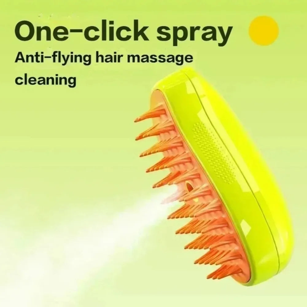 Pet Steam Grooming Brush