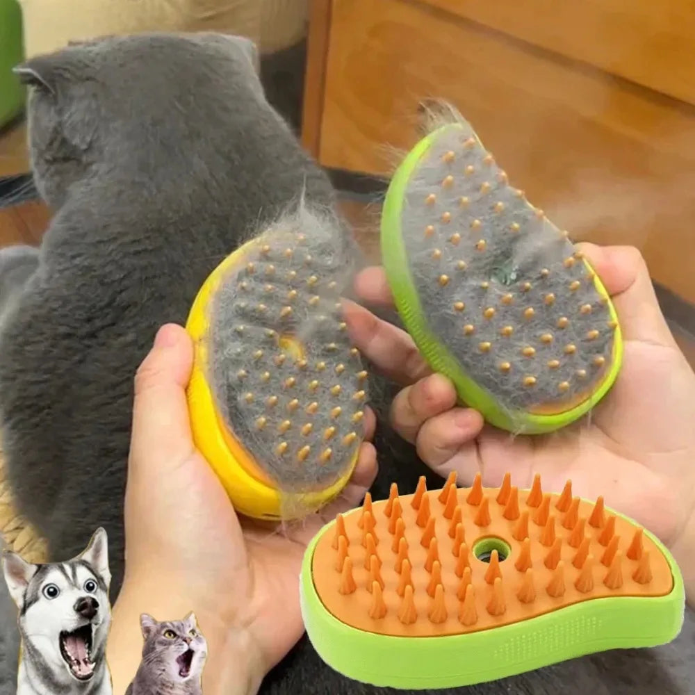 Pet Steam Grooming Brush