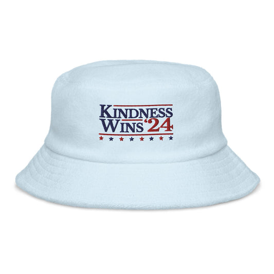 Kindness Wins - Terry cloth bucket hat