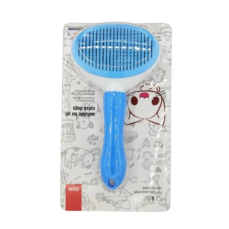 Self-cleaning Pet Hair Remove Comb Cat Slicker Brush Pet Hair Removal Comb For Cats Grooming Brushes Dog Combs Cat Accessories